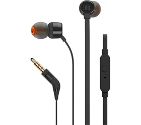 אוזניות JBL T110 עם בס מודגש מיקרופון ושלט