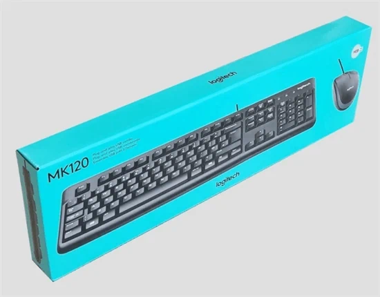 סט מקלדת ועכבר חוטיים Logitech MK120 יבואן רשמי